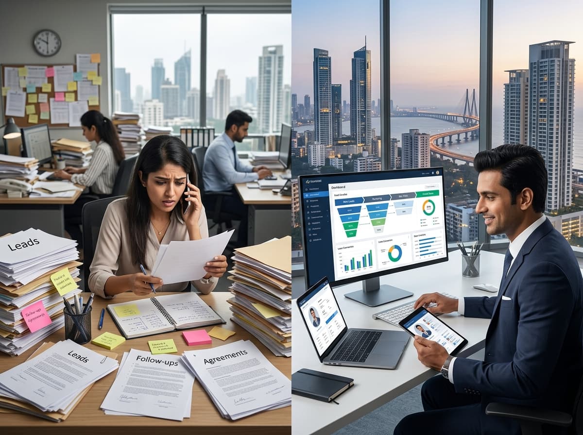 Lead Management vs Manual Sales in Real Estate Agencies in India